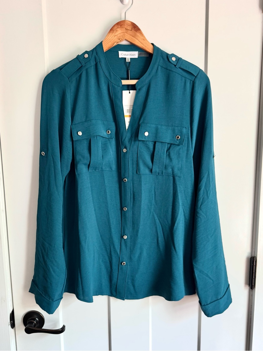 NWT Calvin Klein Long Sleeved Top S